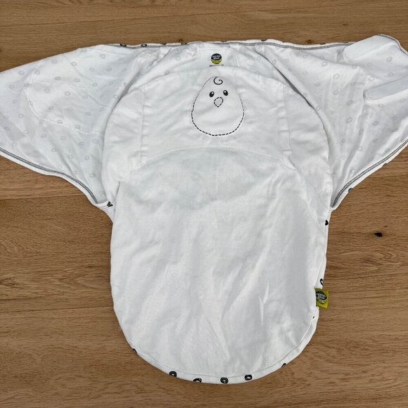 Nested Bean Baby Weighted Zen Swaddle Classic Size 0-6M White O Me O My 1.5 Tog - Picture 2 of 8